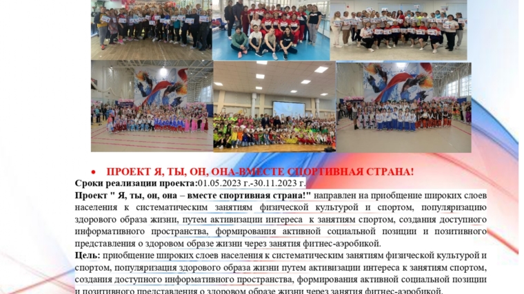 Реализованные проекты Федерации фитнес-аэробики Чувашской Республики